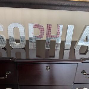 Sophia Mirrored Decor Letters